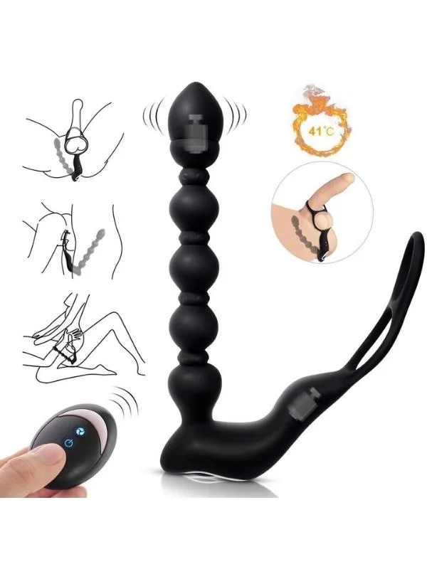 Isıtmalı Penis Halkalı Anal Prostat Vibratör ürün görseli