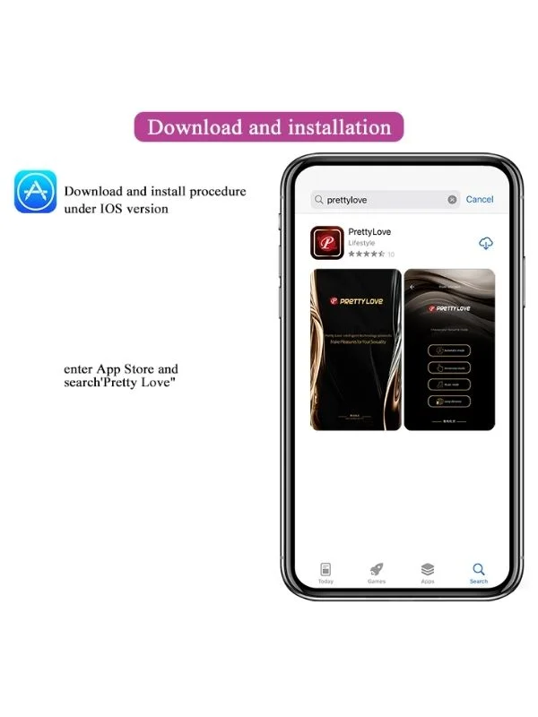 Pretty Love Telefon App Kontrollü Titreşimli Vibratör ürün görseli