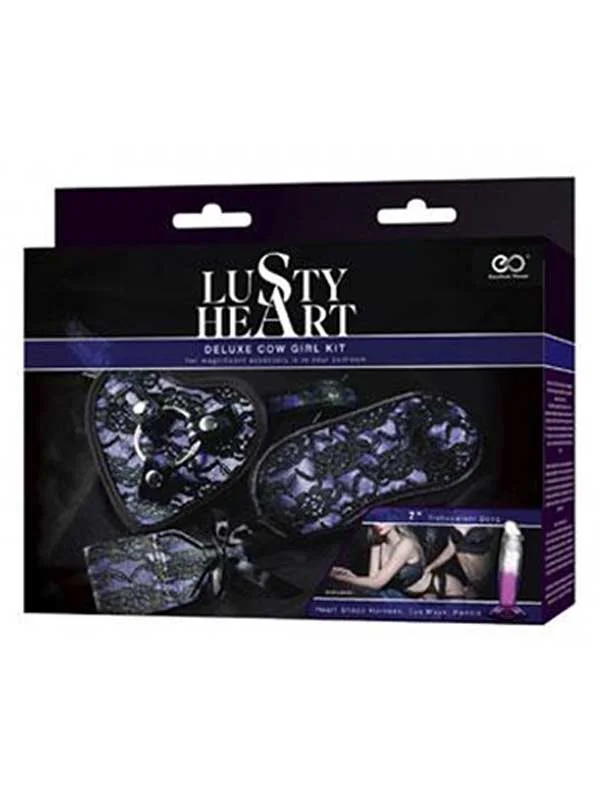 Lusty Heart Jel Dildo ve Belden Bağlamalı Kemerli Fantezi Seti ürün görseli
