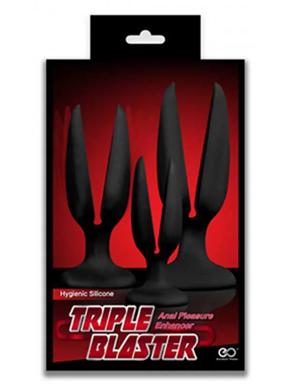 Triple Blaster Açılır 3lü Anal Tıkaç Seti ürün görseli