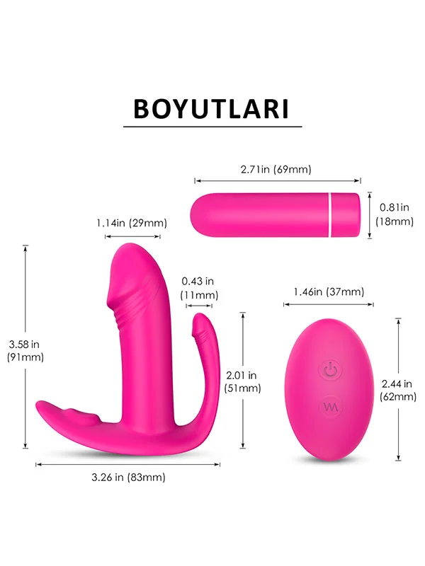 Didi G-Noktası ve Klitoris Emiş Özellikli Kumandalı Vibratör ürün görseli