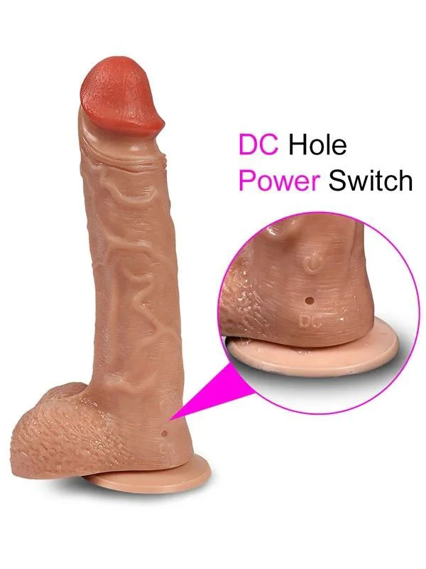 Bronte Swaying Şarjlı Döner Başlı Realistik Dildo Uzaktan Kumandalı 20.5 cm ürün görseli