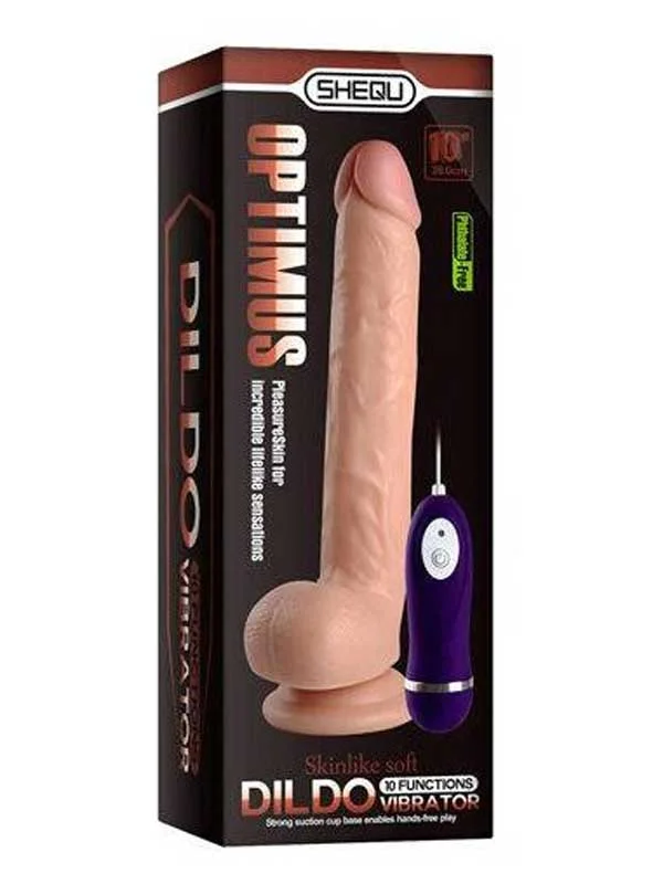 Shequ Optimus Titreşimli Realistik Dildo 28 cm ürün görseli