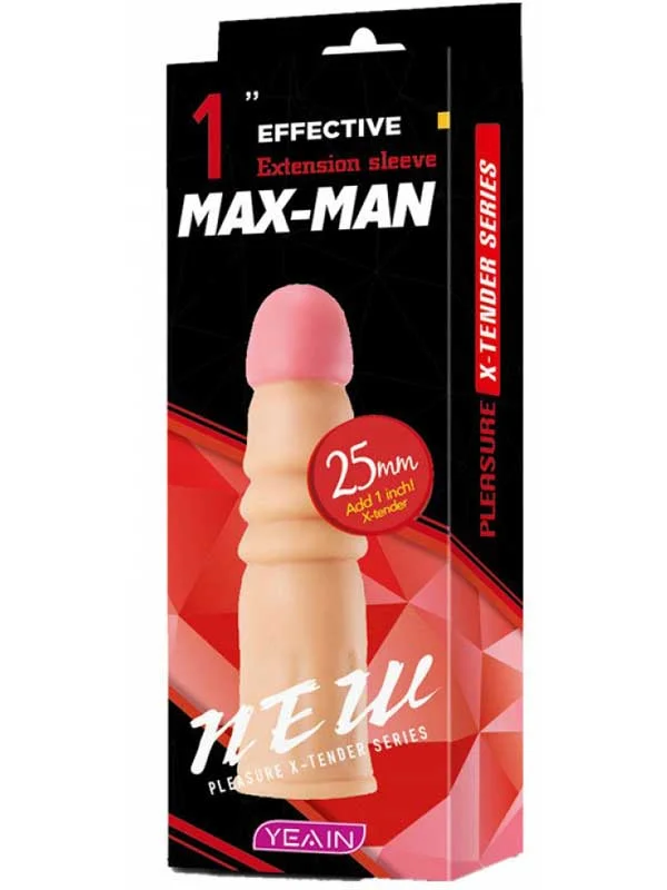 Max Man 25 mm Dolgulu Penis Kılıfı ürün görseli