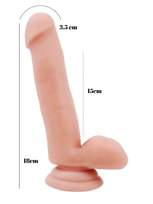 Philander 18cm Kıkırdaklı Gerçekçi Dildo ürün görseli