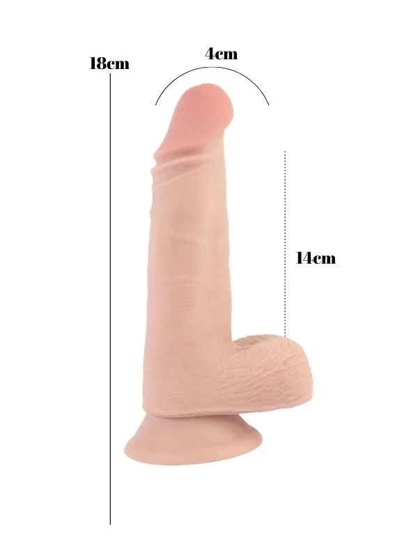 Dick Beats 18cm Kıkırdaklı Gerçekçi Dildo ürün görseli