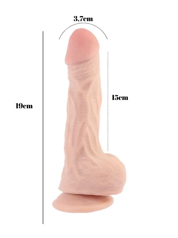 Rammer 19cm Kıkırdaklı Gerçekçi Dildo ürün görseli