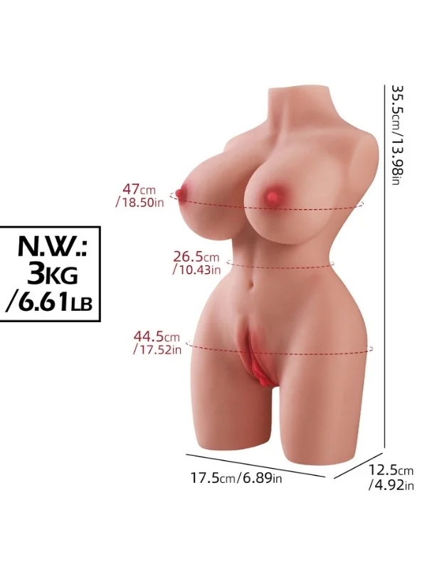 3 kg mini yarım vücut manken ürün görseli