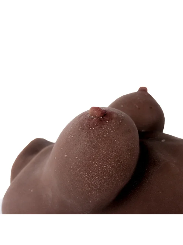 Full Realistik Anal Vajinal Yarım Vücut Koyu Kahverengi Mastürbatör ürün görseli