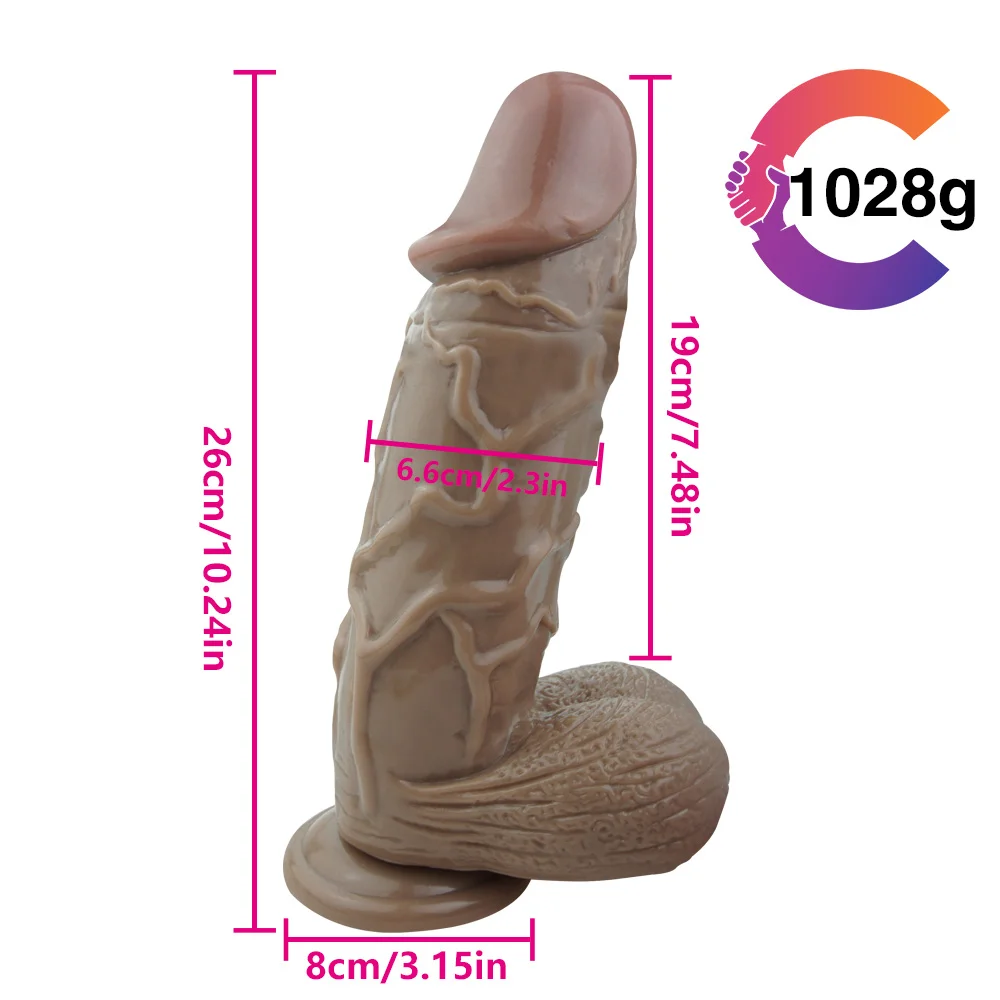 26CM Gerçekçi Mega Dildo ürün görseli