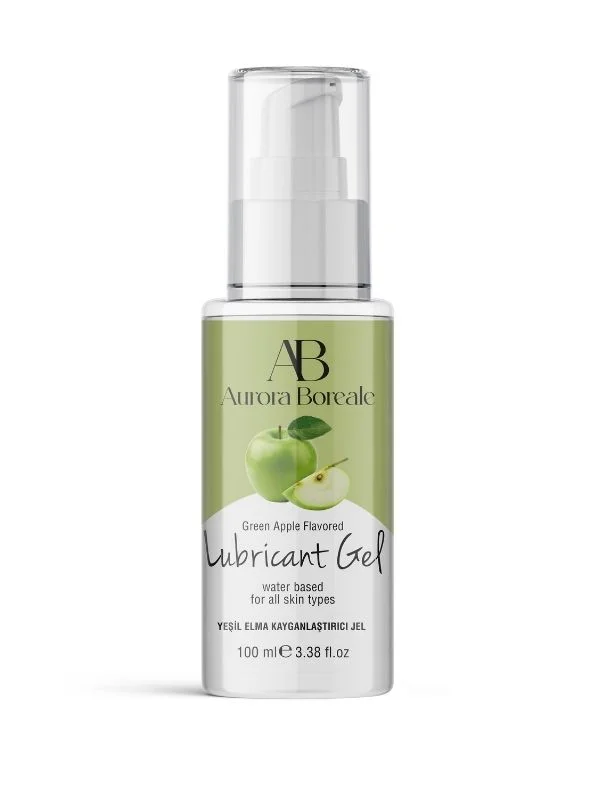 Aurora Boreale Yeşil Elma Aromalı Kayganlaştırıcı Jel 100 ML