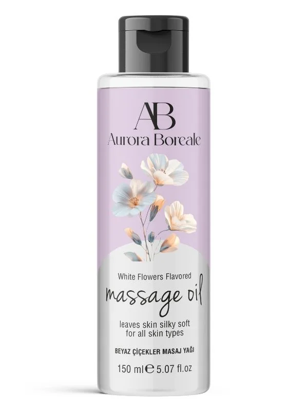 Aurora Boreale Beyaz Çiçek Aromalı Masaj Yağı 150 ML