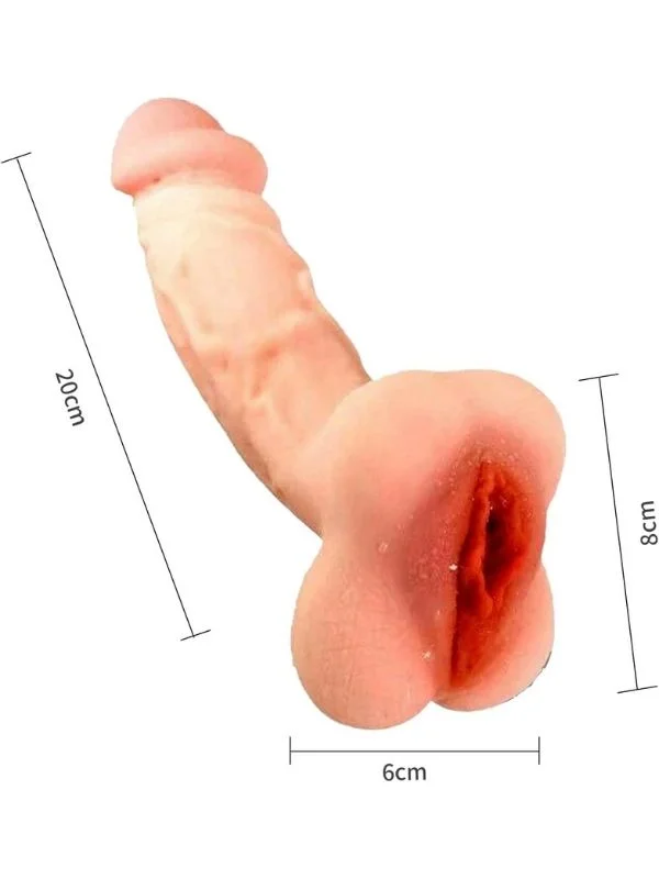 Vajina Girişli Dolgulu Realistik Penis Kılıfı Mastürbatör 20CM ürün görseli