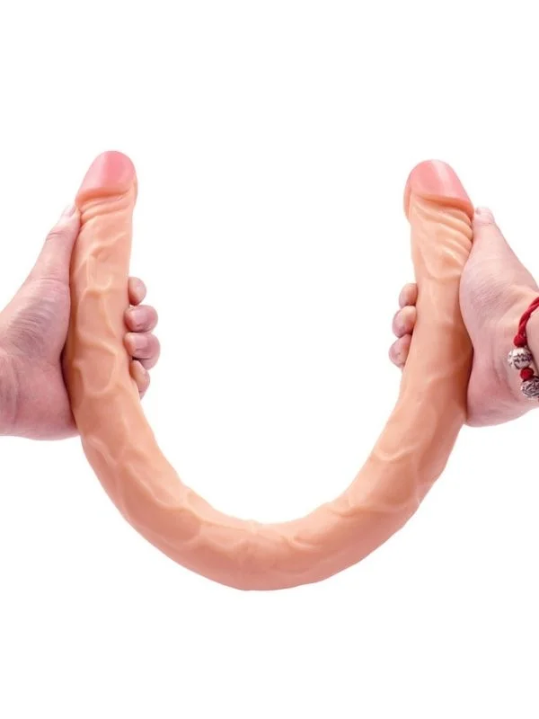 Ten Rengi 55 cm Çift Taraflı Dildo ürün görseli