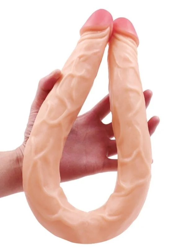 Ten Rengi 55 cm Çift Taraflı Dildo ürün görseli