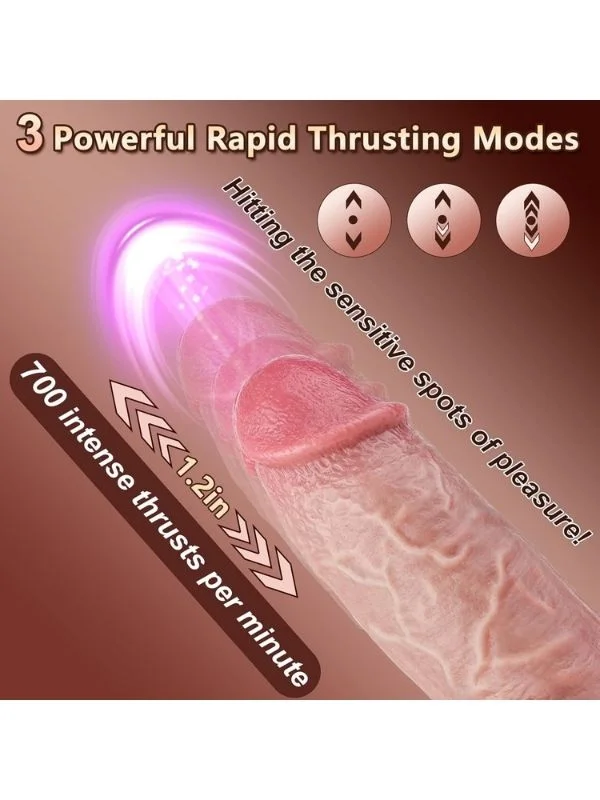 Thrusting Huge Thick Dildo Vibratör 21 Cm ürün görseli