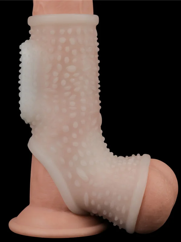Vibrating Drip Knights Ring with Scrotum Sleeve ürün görseli