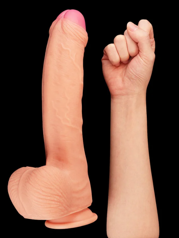 11 İnç Dual Layer Platinum Silicone Cock ürün görseli