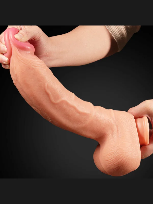 12 İnç Dual Layered Platinum Silicone Cock ürün görseli