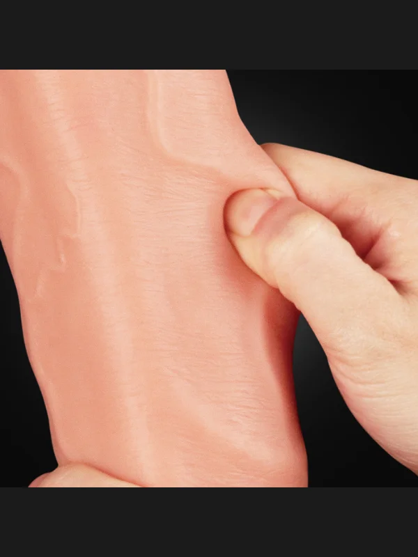12 İnç Dual Layered Platinum Silicone Cock ürün görseli
