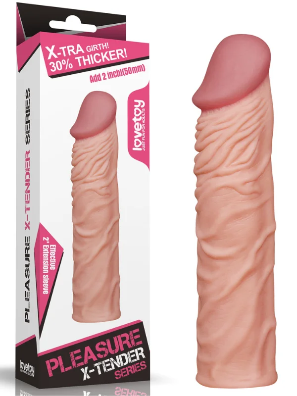 Add 2" Pleasure X Tender Penis Sleeve