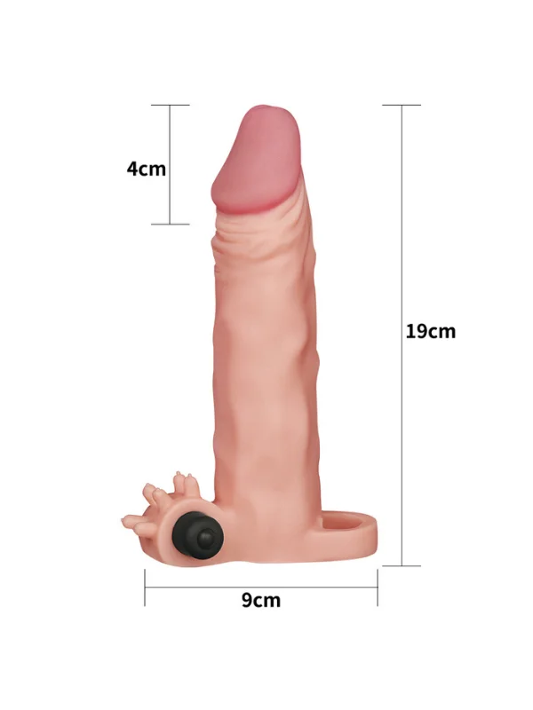 Add 2 İnç Pleasure X Tender Vibrating Penis Sleeve ürün görseli
