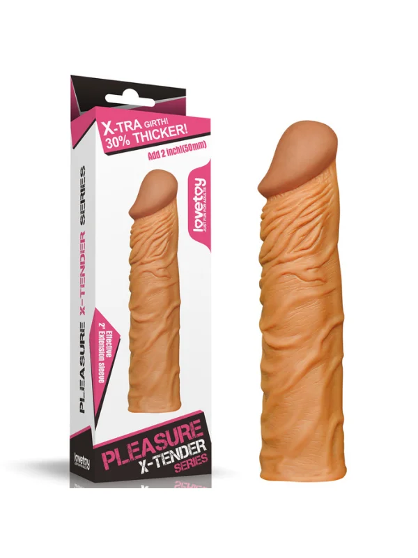 Add 2" Pleasure X Tender Penis Sleeve
