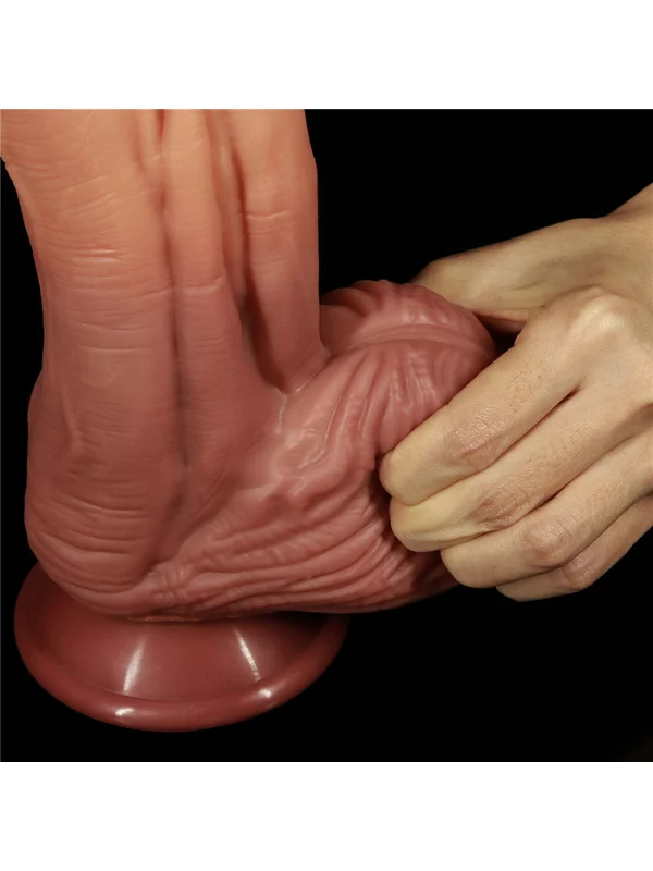 10 İnç Çift Katmanlı Platinum Silikon Dildo ürün görseli