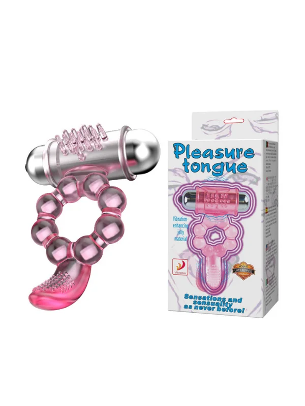 Pleasure Tongue Titreşimli Klitoris Uyarıcılı Halka ürün görseli