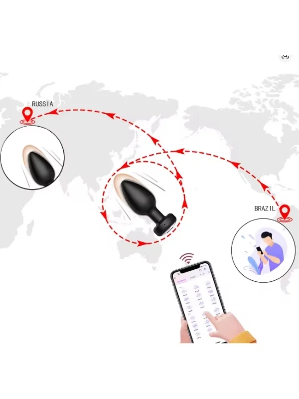 Telefon Kontrollü Titreşimli Anal plug 1 ürün görseli