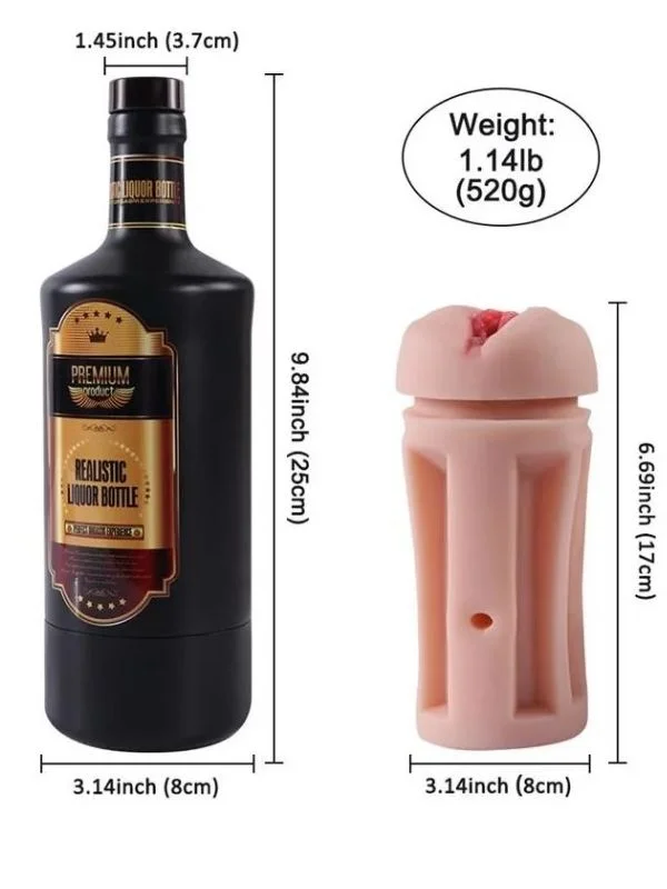 Premium Product Liquor Bottle Likor Şişesi Tasarım Vajina Mastürbatör ürün görseli