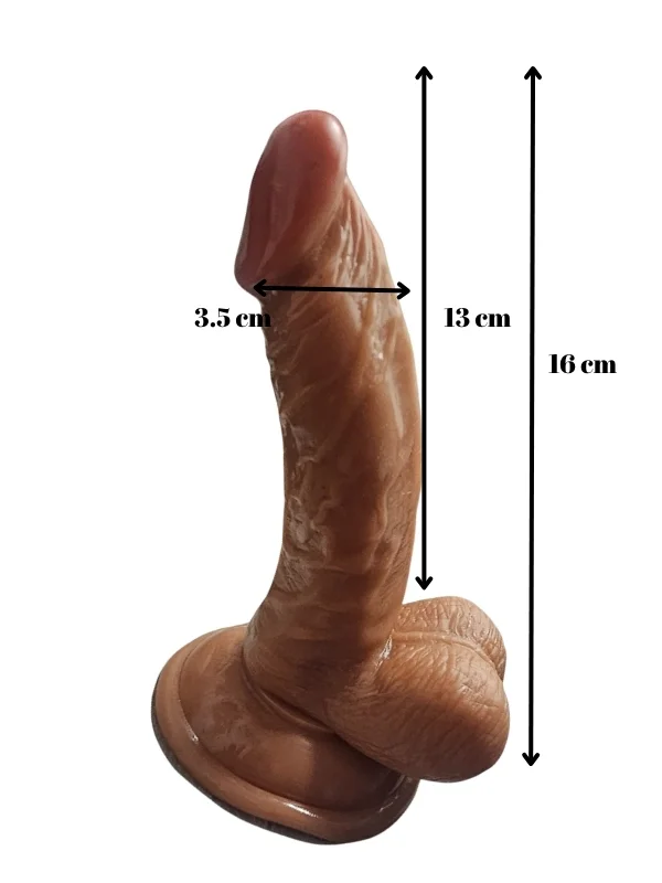 Gerçekçi Testisli Melez Dildo ürün görseli