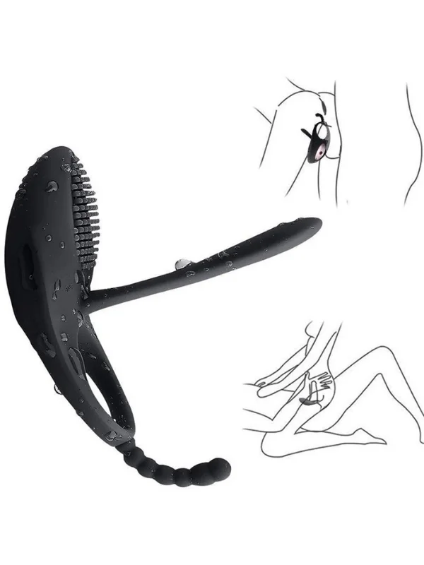 Love Glow Love Desire 3’ü 1 Arada Klitoris, Anal ve Vajinal Uyarıcı — Titreşimli Testis ve Penis Halkası ürün görseli