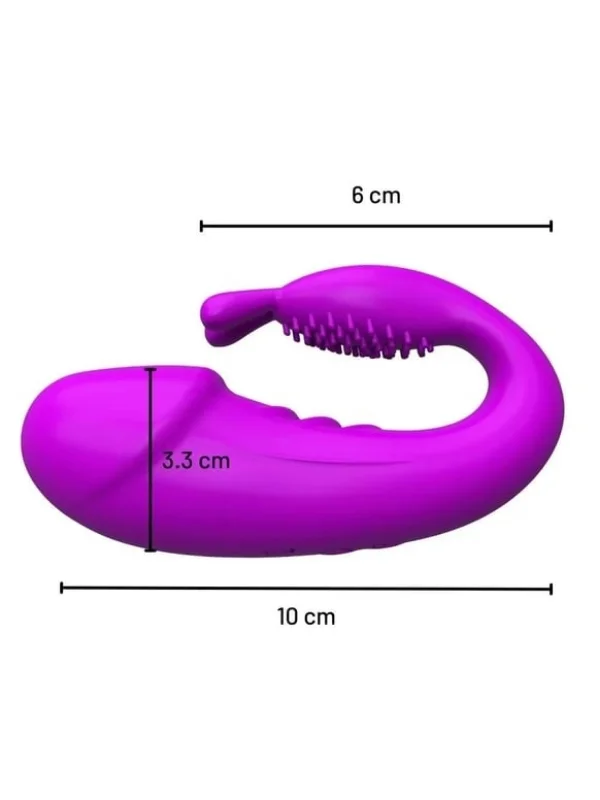Kablosuz Kumandalı 2 in 1 Giyilebilir Rabbit Mini Vibratör ürün görseli