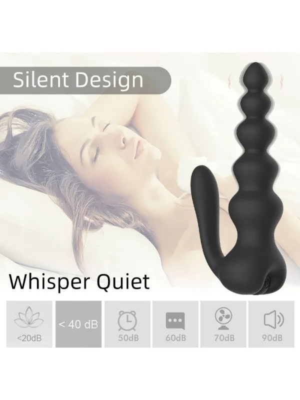 Neue 10 Fonksiyonlu Titreşimli Anal Boncuklu Plug — Kablosuz Kumandalı ürün görseli
