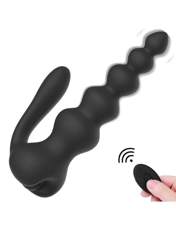 Neue 10 Fonksiyonlu Titreşimli Anal Boncuklu Plug — Kablosuz Kumandalı