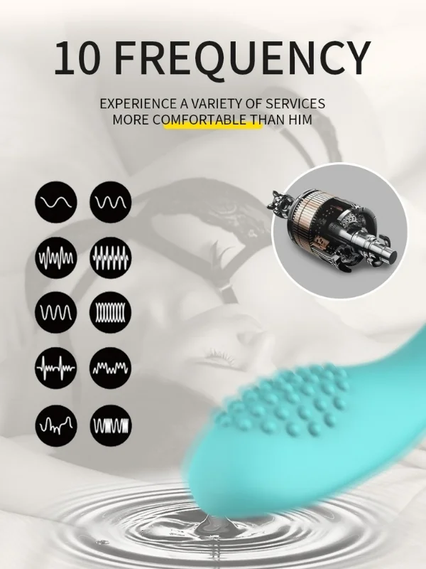 Kablosuz Kumandalı Tırtıklı Klitoris ve G-Spot Uyarıcı 2 in 1 Çift C Vibratör ürün görseli