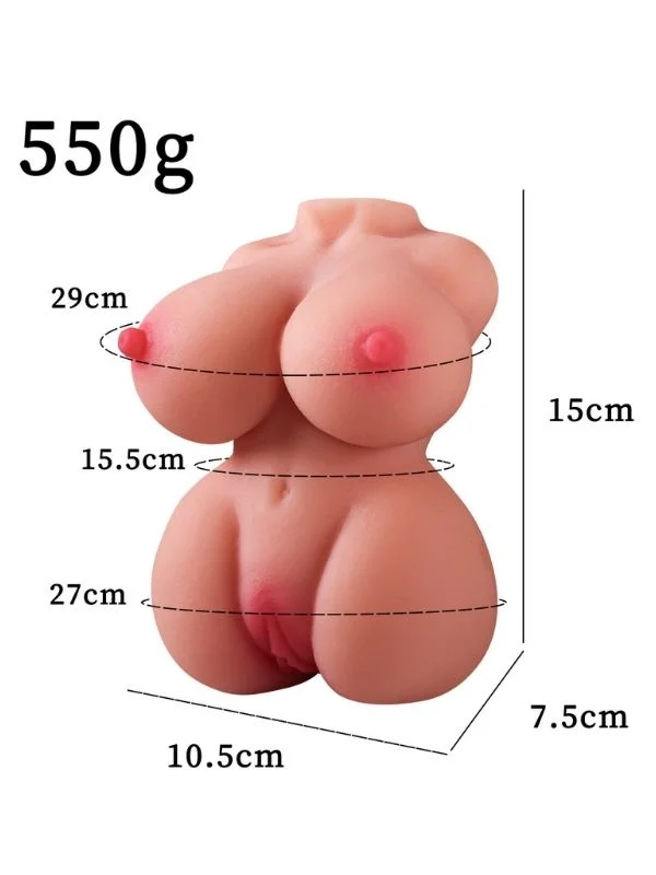 550 Gr Göğüslü Gerçekçi Vajina Mastürbatör ürün görseli