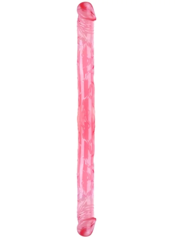 Çift Taraflı Esnek Dildo 34 cm — Gerçekçi Dokulu