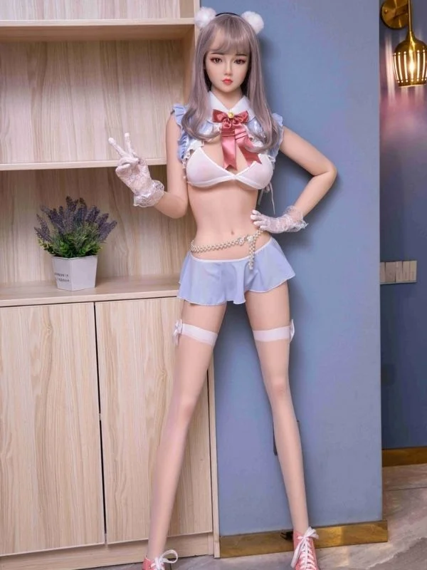 Gerçekçi 148 cm Silikon Başlı TPE Seks Doll — Kalça Hareketli ve Ses Özellikli