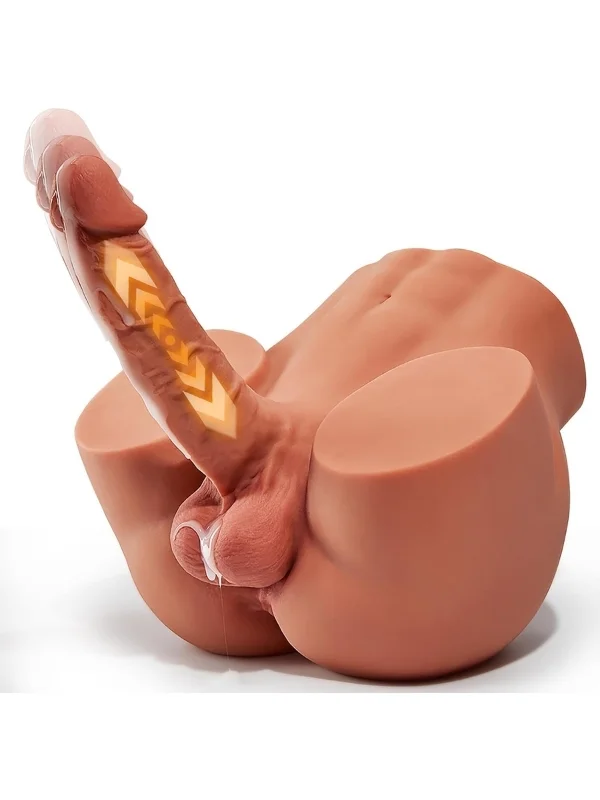 L-Join Gerçekçi İleri Geri Hareketli Titreşimli 5 Kg Kalça Vajina Dildo Mastürbatör