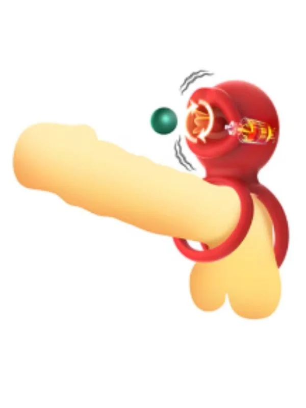 Çift Halkalı Titreşimli Penis Halkası — Çift Yönlü Zevk ürün görseli