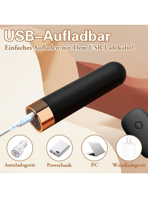 Kumandalı USB Şarjlı 10 Modlu IPX7 Suya Dayanıklı Vibratör ürün görseli