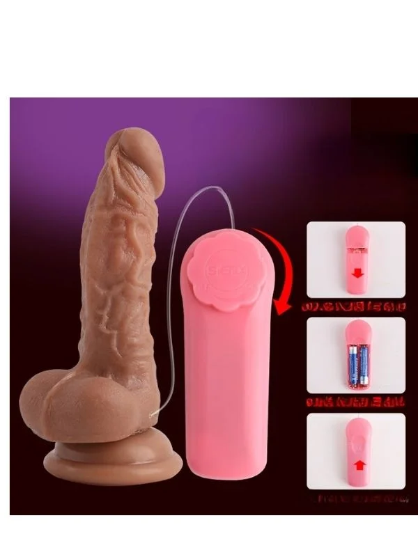 13.4 Cm Kablolu Kumandalı Dildo Vibratör ürün görseli