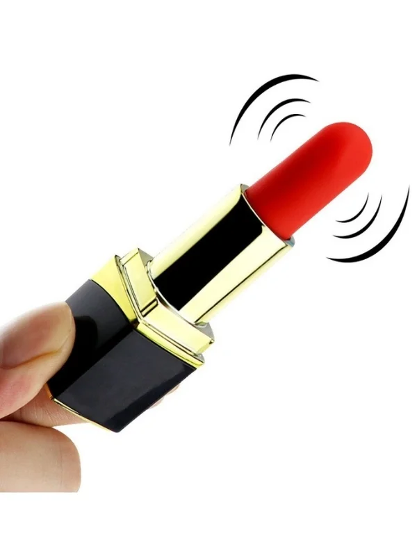 Ruj Şeklinde Mini Vibratör — 10 Mod, Şarjlı, Gizli Tasarım, Güçlü Titreşim ürün görseli