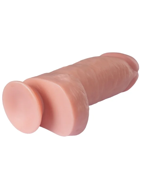 Gerçekçi Tasarımlı Geniş Çaplı Silikon Dildo 24,5 cm ürün görseli