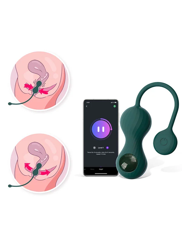Magic Motion Crystal Duo Telefon Kontrollü Kegel Egzersiz Topları ürün görseli