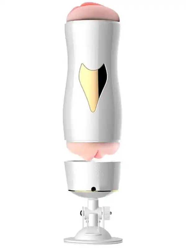 Vajinal ve Oral Titreşimli Şarjlı Sesli Vantuzlu Mastürbatör ürün görseli