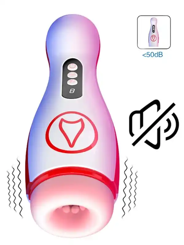 Vakumlu ve Titreşim Özellikli Şarjlı Oral Seks Mastürbatörü ürün görseli