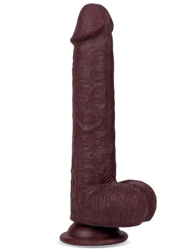 8" Dual Layer Oynar Derili Realistik Penis 20 cm